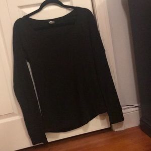 Black waffle shirt from Pink